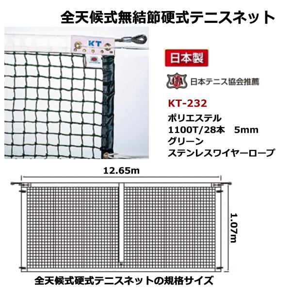 寺西喜 全天候式ポリエチレンブレード 硬式テニスネット ブラック